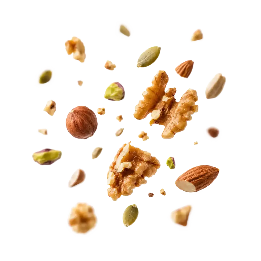 Nuts granola texture